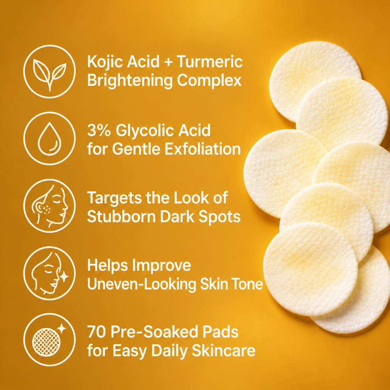 Kojic Acid Turmeric Pad